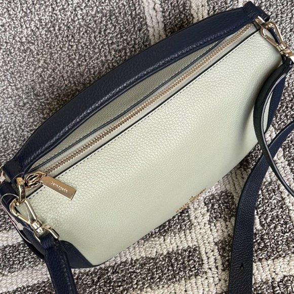 Kate Spade Pebbled Leather Crossbody Bag Light Pistachio Multi - Picture 2 of 16